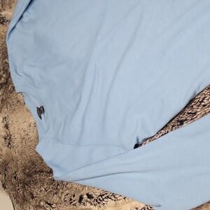 Long cozy thin crew sweatshirt